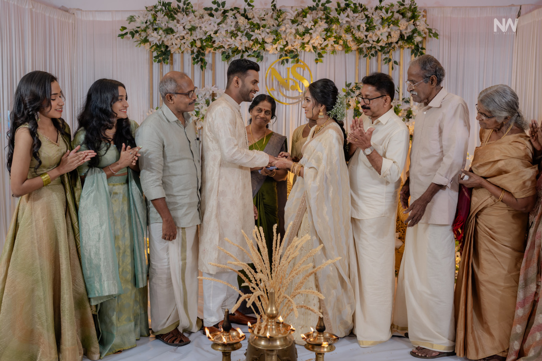 Wedding celebration moment