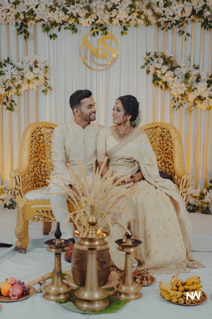 Joyful wedding day photo